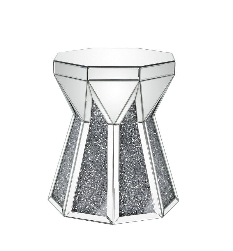 Noralie End Table - Octagonal Drum Shape - Ornate Home