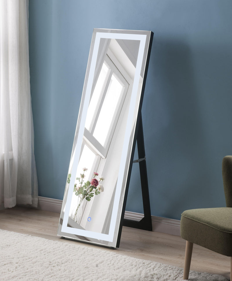 Nyoka Mirrored Floor Mirror (LED) - Ornate Home