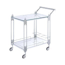 Ebba Chrome Metal Serving Cart