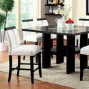 Luminar II Black & White Counter Ht Dining Room Set / 5pc