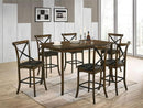 Buhl Burnished Oak Counter Height Table