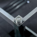 Casper Chrome & Glass Dining Room Table