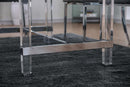 Casper Chrome & Glass Dining Room Table