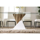 Bima Tempered Glass Top Rectangular Dining Table