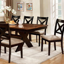 Liberta Dark Oak/Black/Beige Dining Table