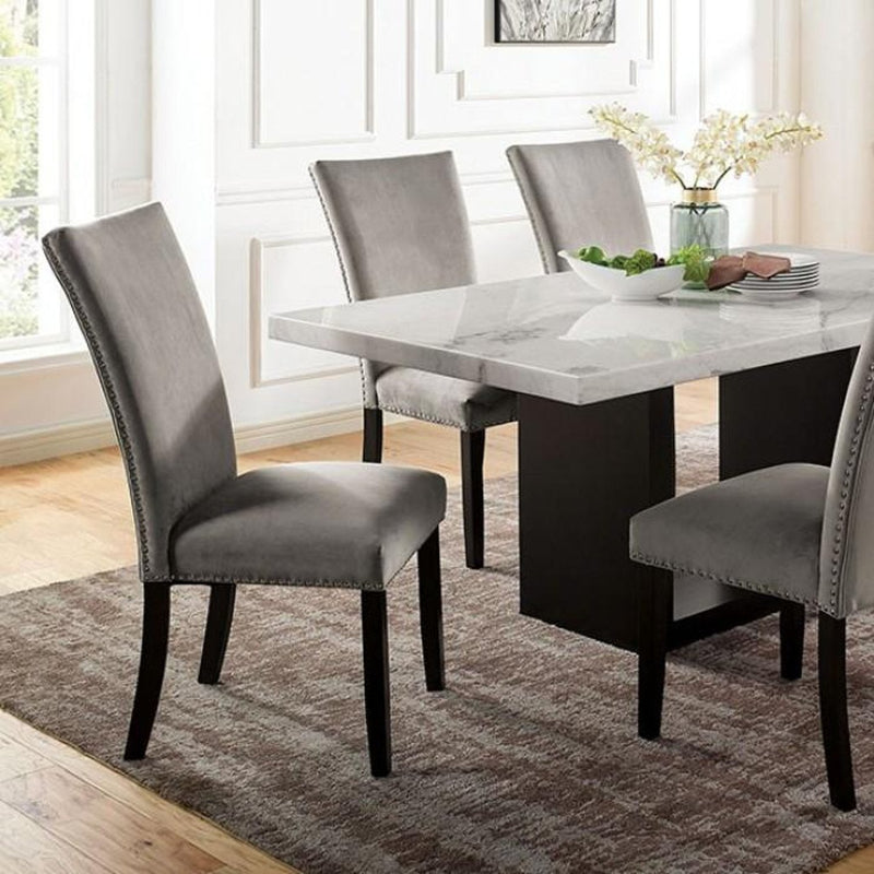 Kian White/Black 7pc Dining Room Set