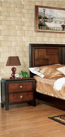 Patra - Acacia & Walnut - Nightstand - Ornate Home