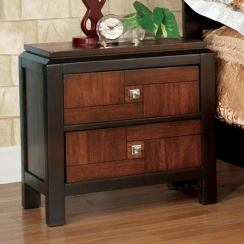 Patra - Acacia & Walnut - Queen Bedroom Set / 4pc - Ornate Home