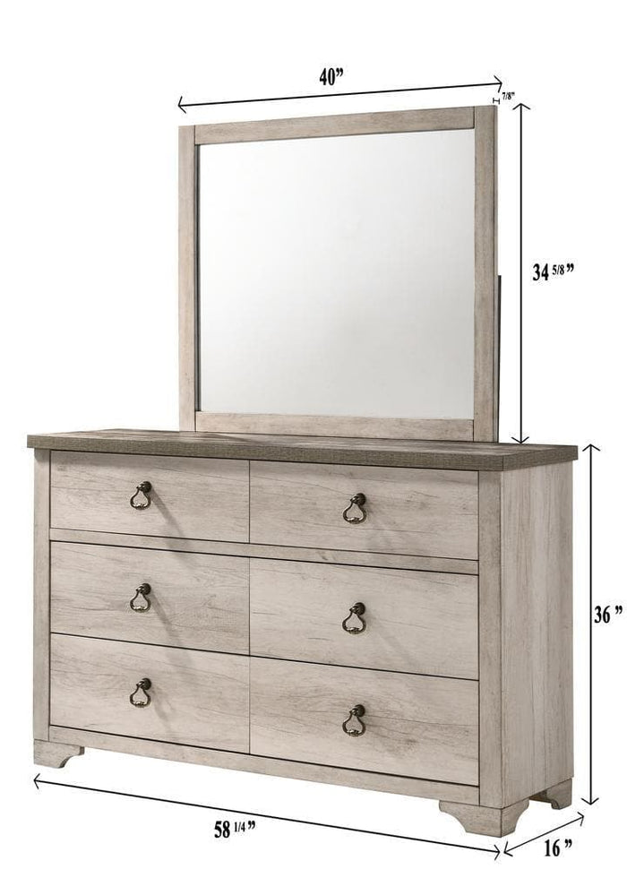 Patterson Driftwood Gray Dresser Ornate Furniture