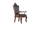 Picardy Cherry Oak & PU Arm Chair - Ornate Home