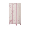 Priya II White & Light Purple Armoire - Ornate Home