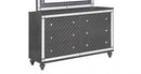 Refino - Gray - Panel Bedroom Set w/ LED Light - Ornate Home