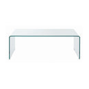 Retmo - Clear - Rectangular Coffee Table Clear - Ornate Home