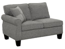 Rhian - Gray - Sectional L Shape Sofa - Ornate Home