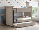 Romana II Beige Fabric Bunk Bed & Trundle (Twin/Twin) - Ornate Home