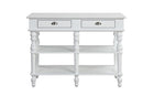 Rorratt - Faux Marble & White - Kitchen Island - Ornate Home