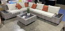 [DECEMBER SPECIAL] Salena - Beige & Gray - Patio Sectional Sofa w/ Cocktail Table - 5pc Set - Ornate Home