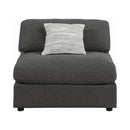 Serene - Charcoal - 4pc Modular  L Shape Sectional - Ornate Home