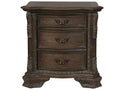 Sheffield Antique Gray Nightstand - Ornate Home