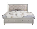Sliverfluff Eastern King Bed w/ Storage Drawers & LED - Ornate Home