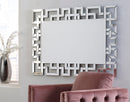 Aliza - Silver - Frameless Wall Mirror - Ornate Home