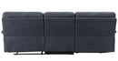 Trifora - Dark Gray Fabric -  Reclining Sectional Sofa w/Storage - Ornate Home