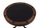 Turk - Tobacco - Round Pedestal Game Table - Ornate Home
