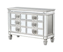 Varian Mirrored & Antique Platinum Server - Ornate Home
