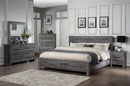 Vidalia Rustic Gray Oak Queen Bed (Storage) - Ornate Home