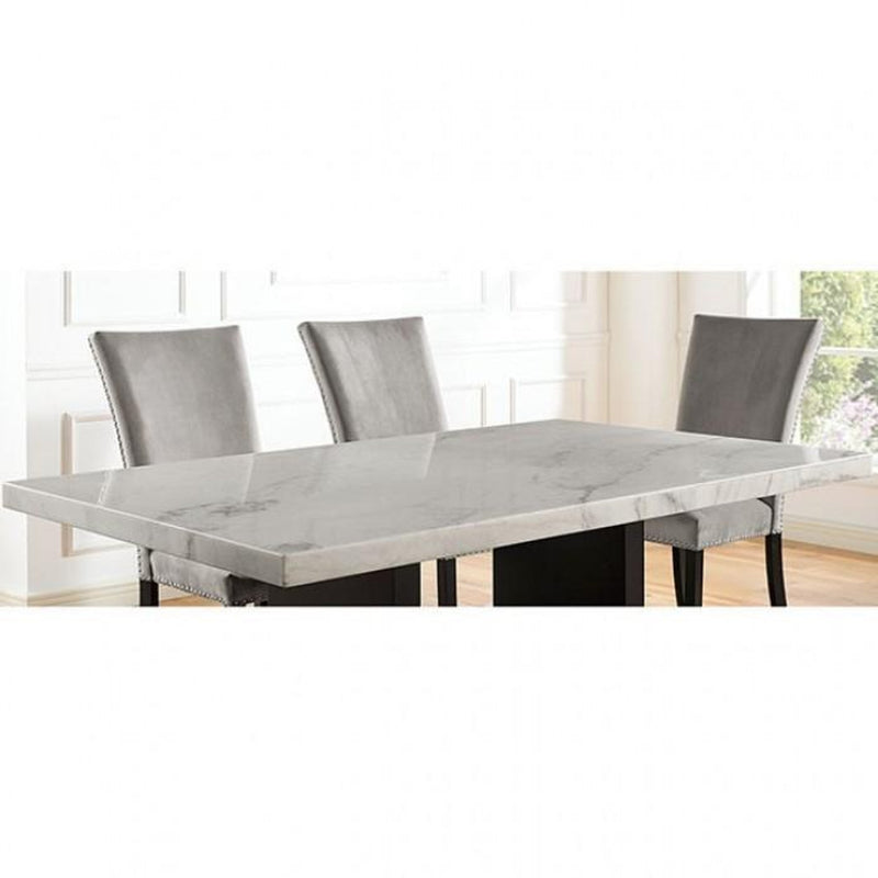 Kian White/Black 7pc Dining Room Set