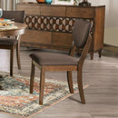 Marina I Walnut/Dark Chocolate 5pc Dining Room Set
