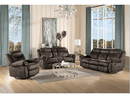 Zubaida 2-Tone Chocolate Velvet Sofa (Glider & Motion) - Ornate Home